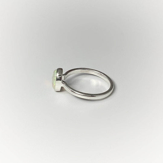 Faceted Ethiopian Fire Opal Ring-Rocks and Gems Canada