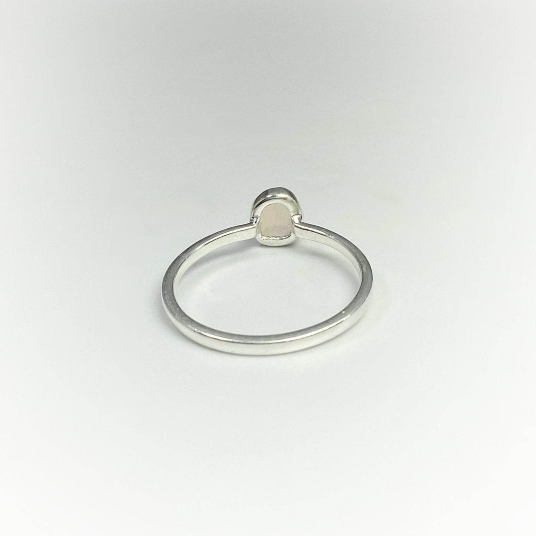 Faceted Ethiopian Fire Opal Ring-Rocks and Gems Canada