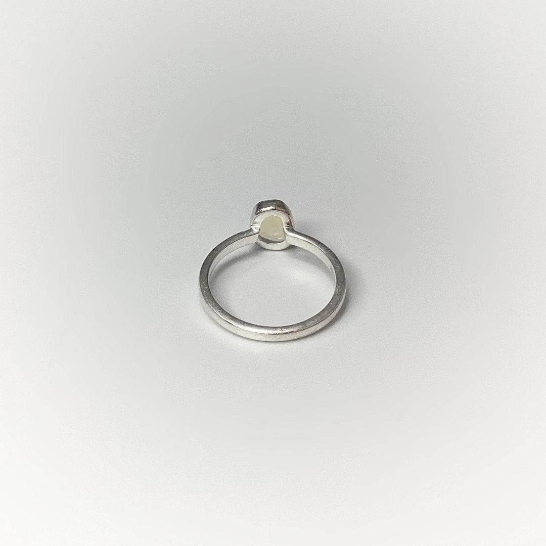 Faceted Ethiopian Fire Opal Ring-Rocks and Gems Canada