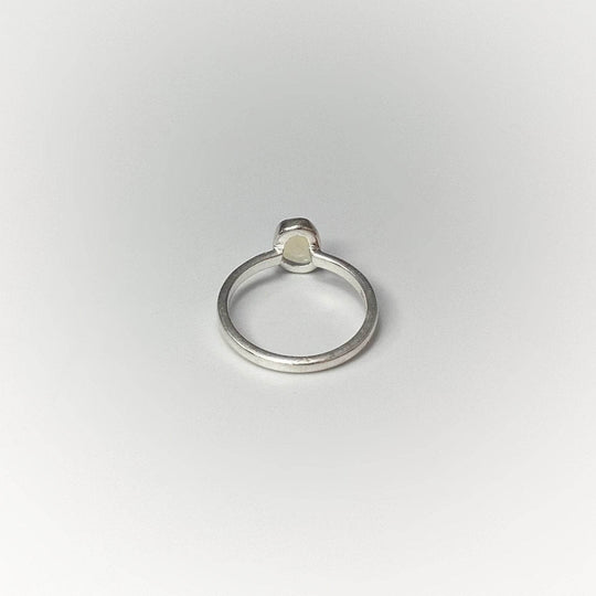 Faceted Ethiopian Fire Opal Ring-Rocks and Gems Canada