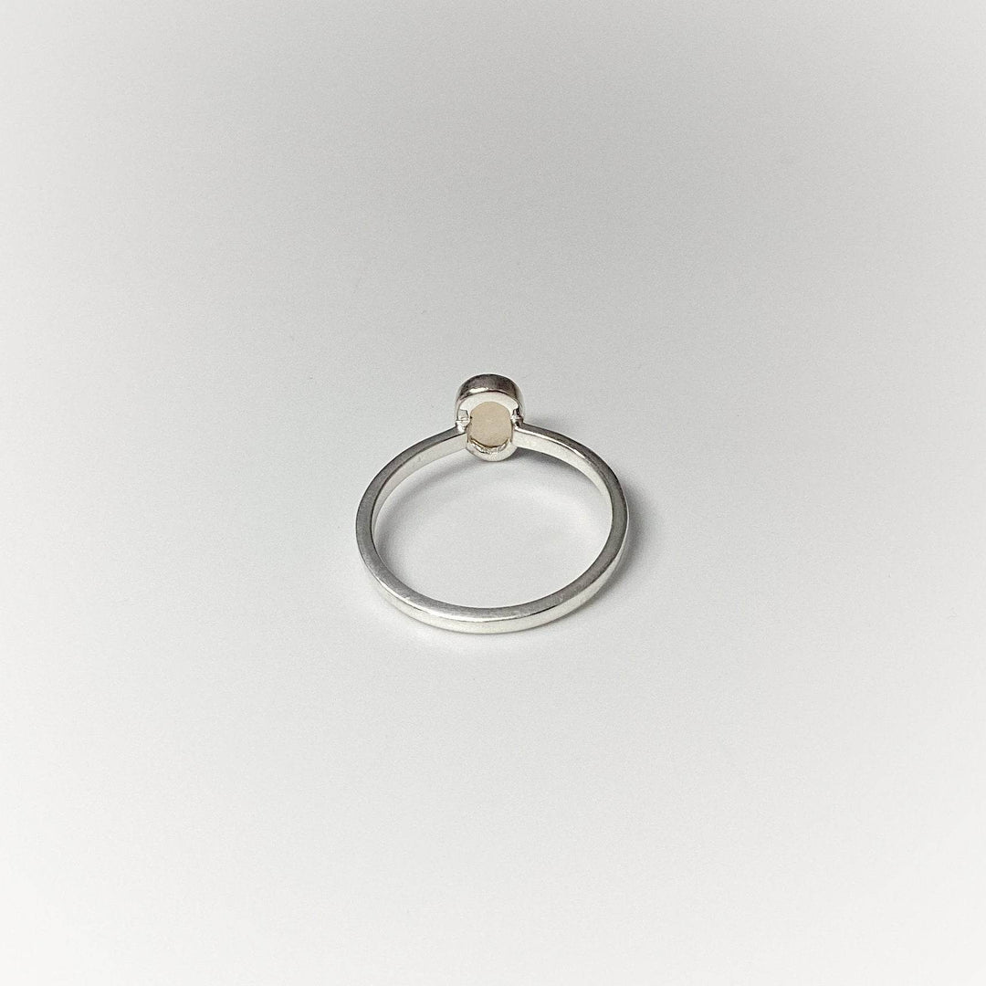 Faceted Ethiopian Fire Opal Ring-Rocks and Gems Canada