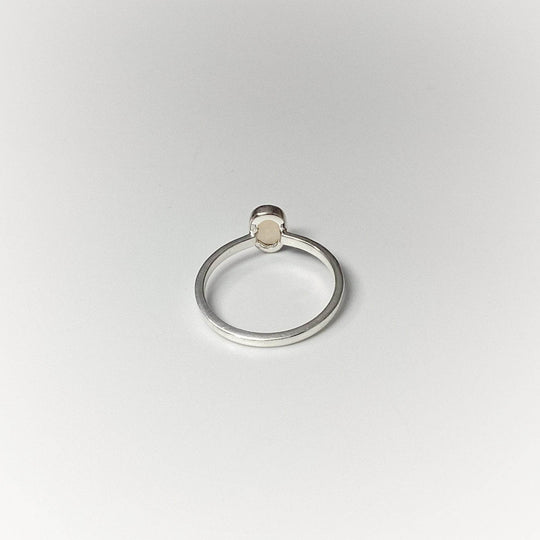 Faceted Ethiopian Fire Opal Ring-Rocks and Gems Canada