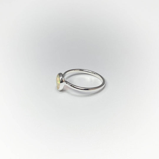 Faceted Ethiopian Fire Opal Ring-Rocks and Gems Canada