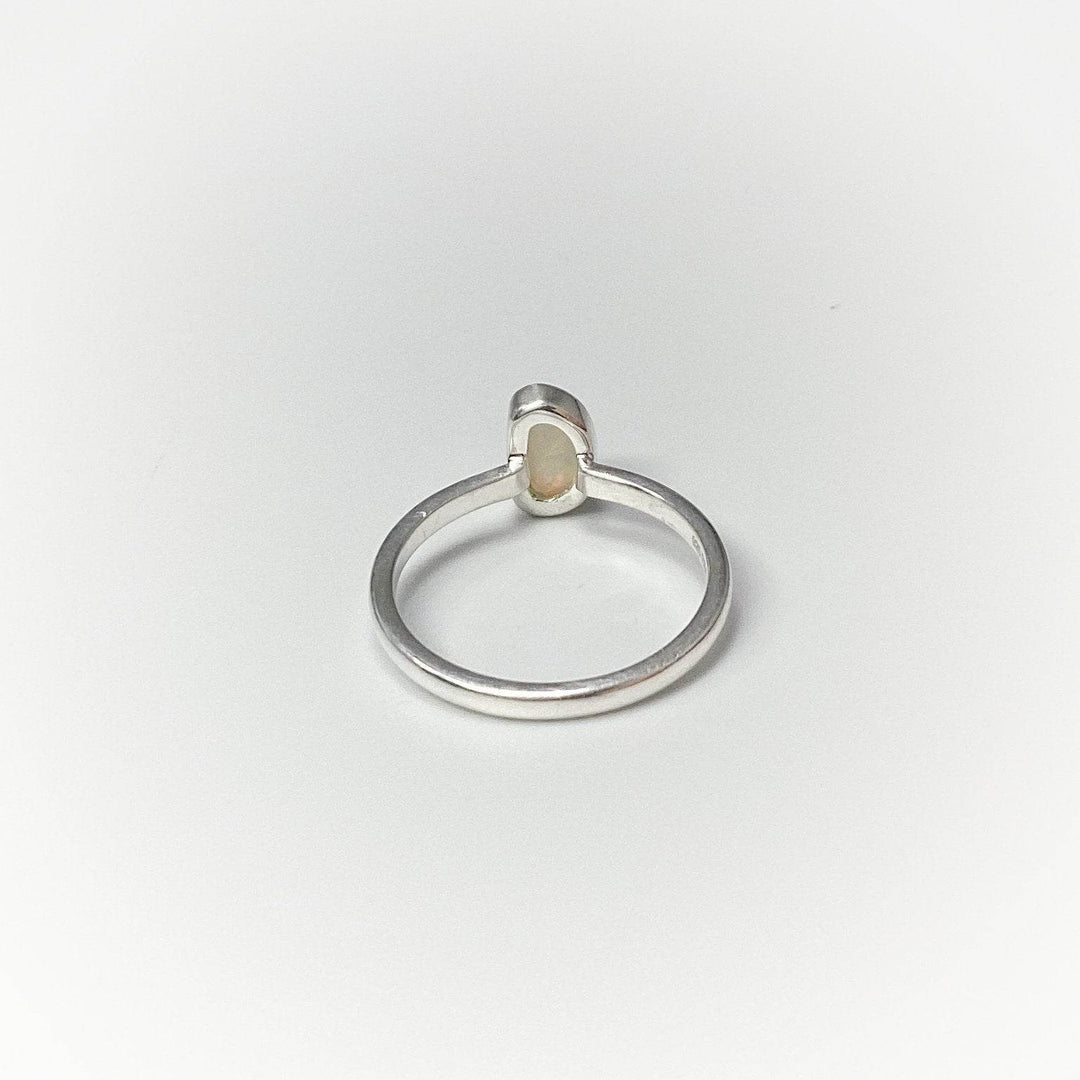 Faceted Ethiopian Fire Opal Ring-Rocks and Gems Canada