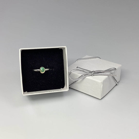 Faceted Ethiopian Fire Opal Ring-Rocks and Gems Canada