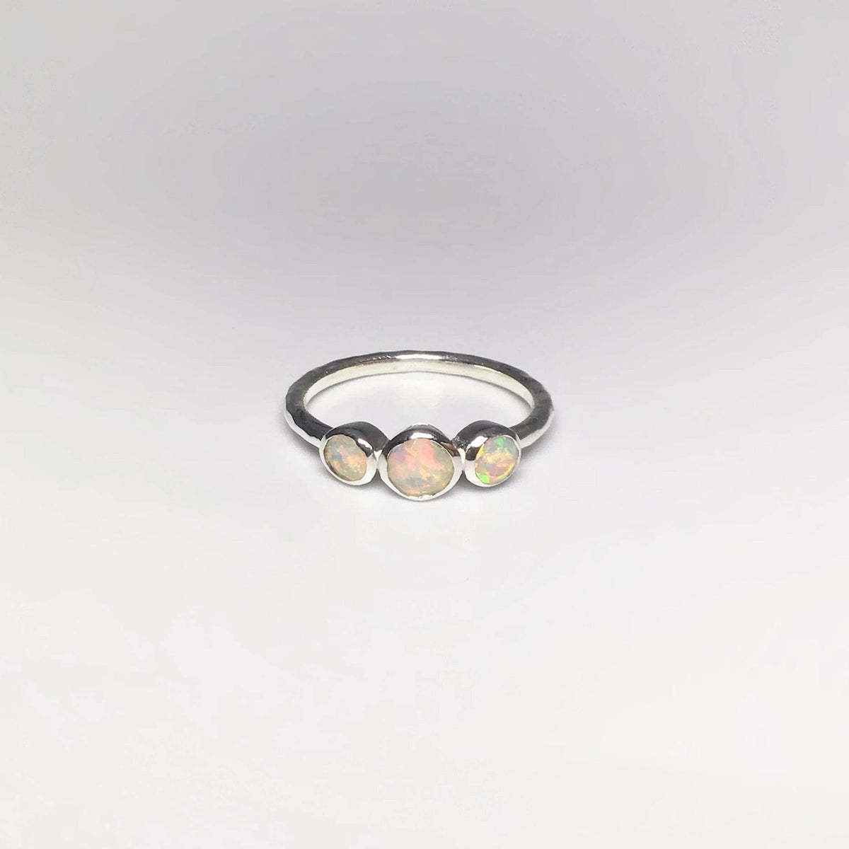 Faceted Ethiopian Fire Opal Ring-Rocks and Gems Canada
