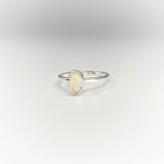 Faceted Ethiopian Fire Opal Ring-Rocks and Gems Canada
