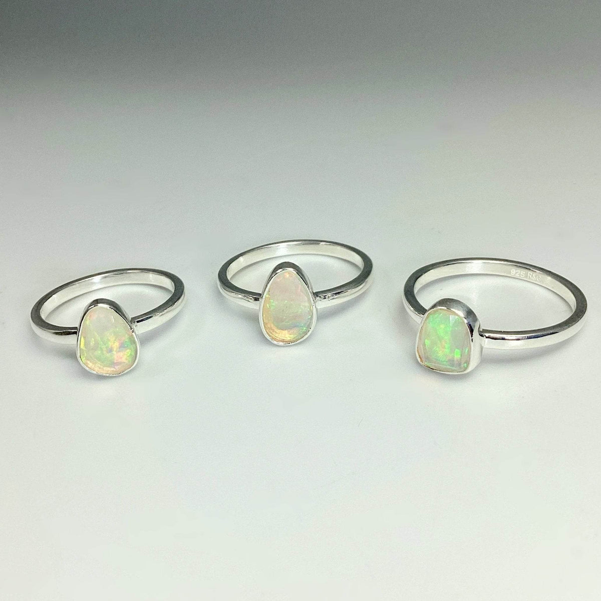 Faceted Ethiopian Fire Opal Ring-Rocks and Gems Canada