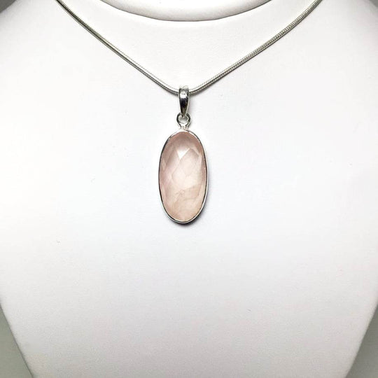 Faceted Rose Quartz Pendant-Rocks and Gems Canada