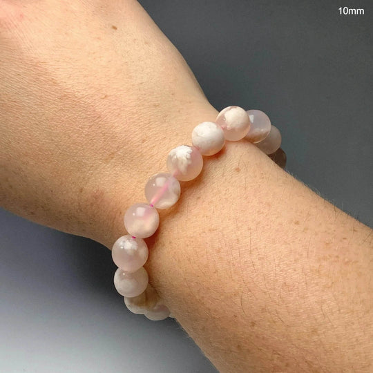 Flower Agate Beaded Bracelet-Rocks and Gems Canada