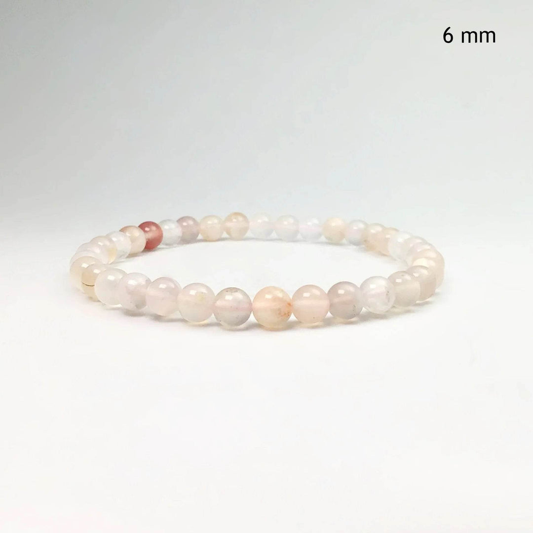 Flower Agate Beaded Bracelet-Rocks and Gems Canada