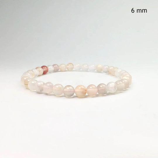 Flower Agate Beaded Bracelet-Rocks and Gems Canada