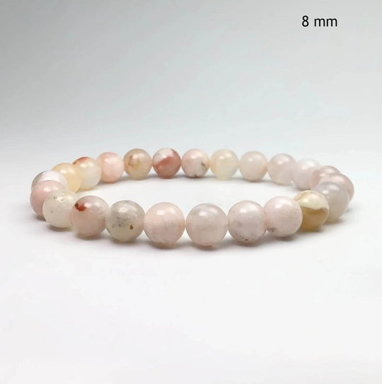 Flower Agate Beaded Bracelet-Rocks and Gems Canada