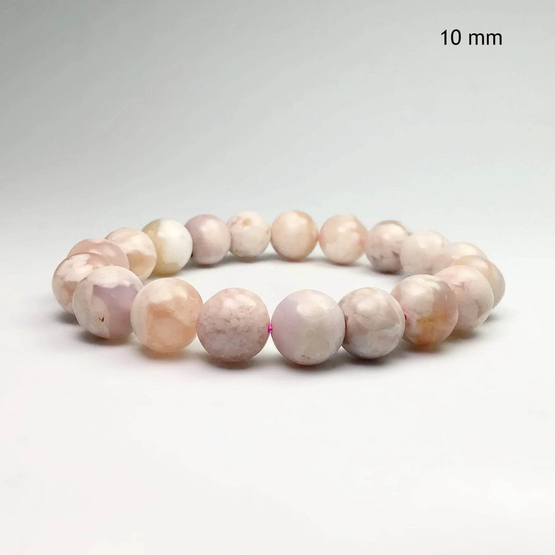 Flower Agate Beaded Bracelet-Rocks and Gems Canada