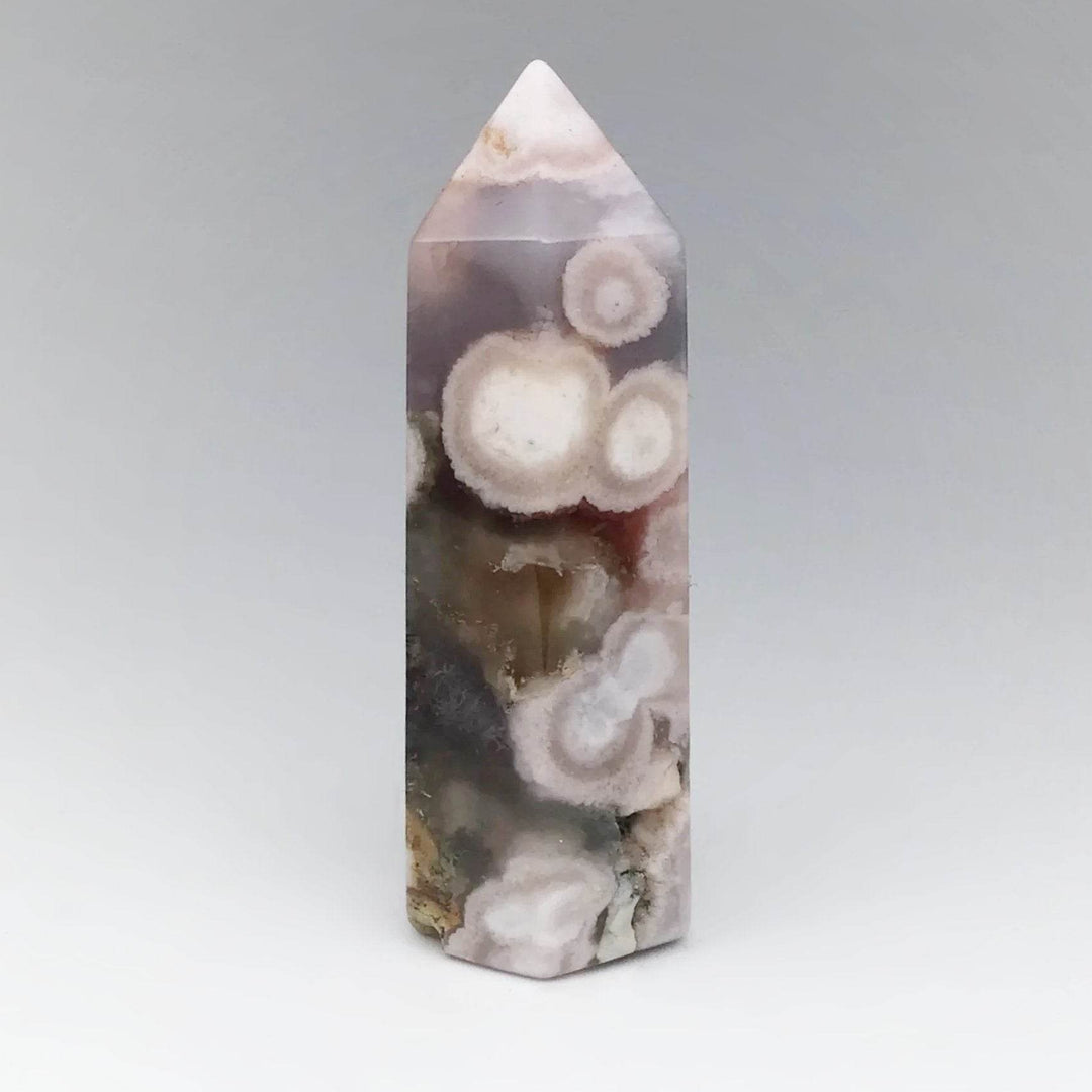 Flower Agate Point-Rocks and Gems Canada