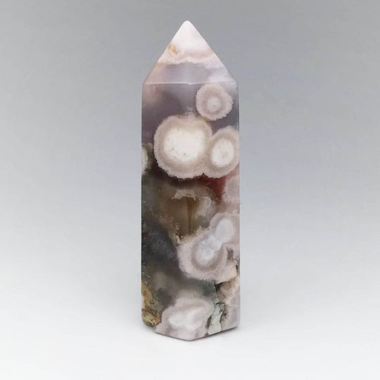 Flower Agate Point-Rocks and Gems Canada