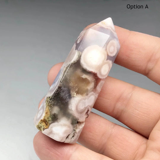 Flower Agate Point-Rocks and Gems Canada