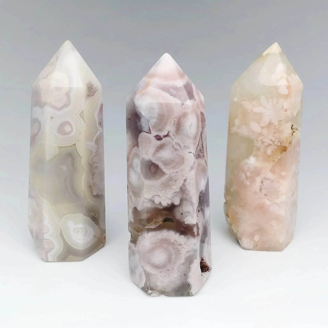Flower Agate Point-Rocks and Gems Canada