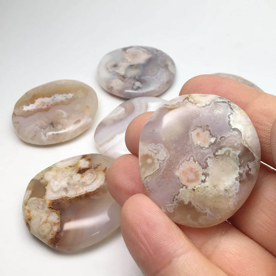 Flower Agate Touch Stone-Rocks and Gems Canada