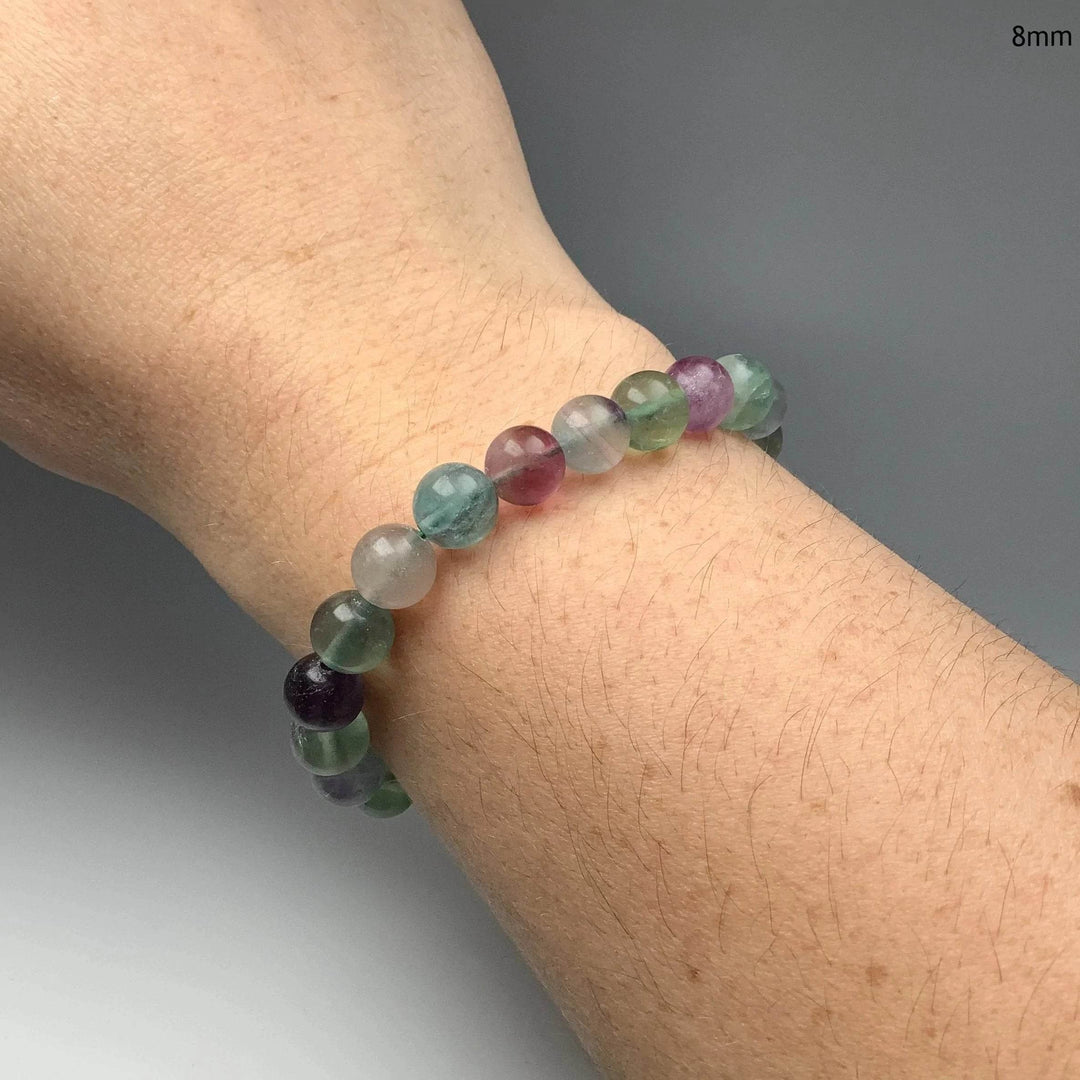 Fluorite Beaded Bracelet-Rocks and Gems Canada