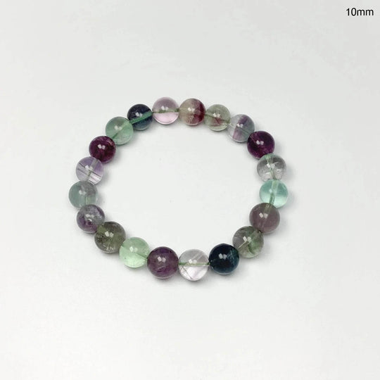 Fluorite Beaded Bracelet-Rocks and Gems Canada