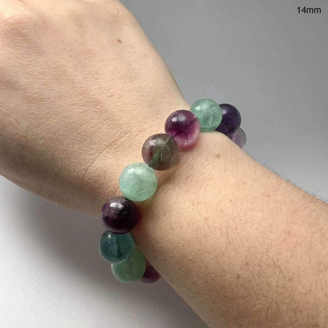 Fluorite Beaded Bracelet-Rocks and Gems Canada