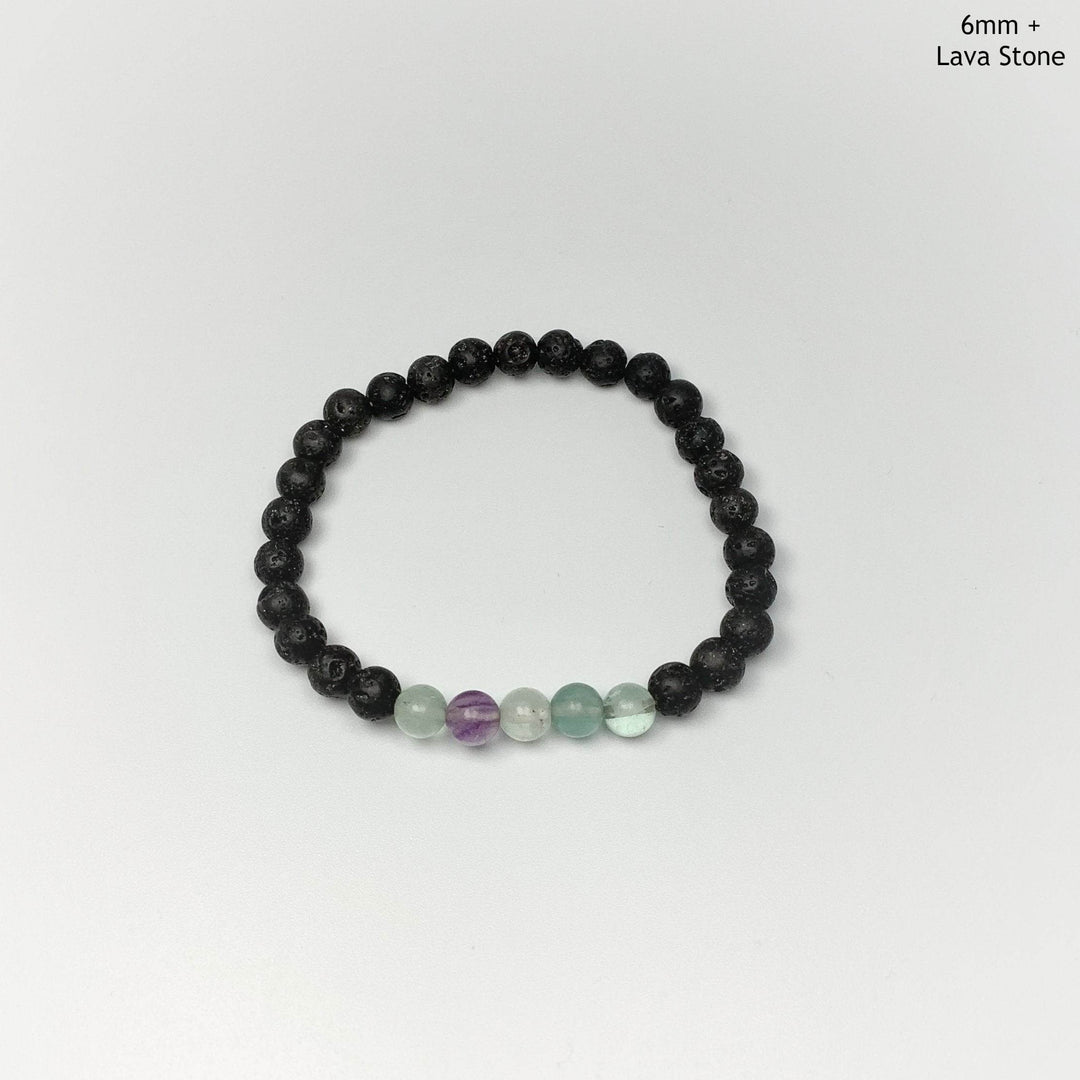 Fluorite Beaded Bracelet-Rocks and Gems Canada