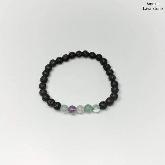 Fluorite Beaded Bracelet-Rocks and Gems Canada