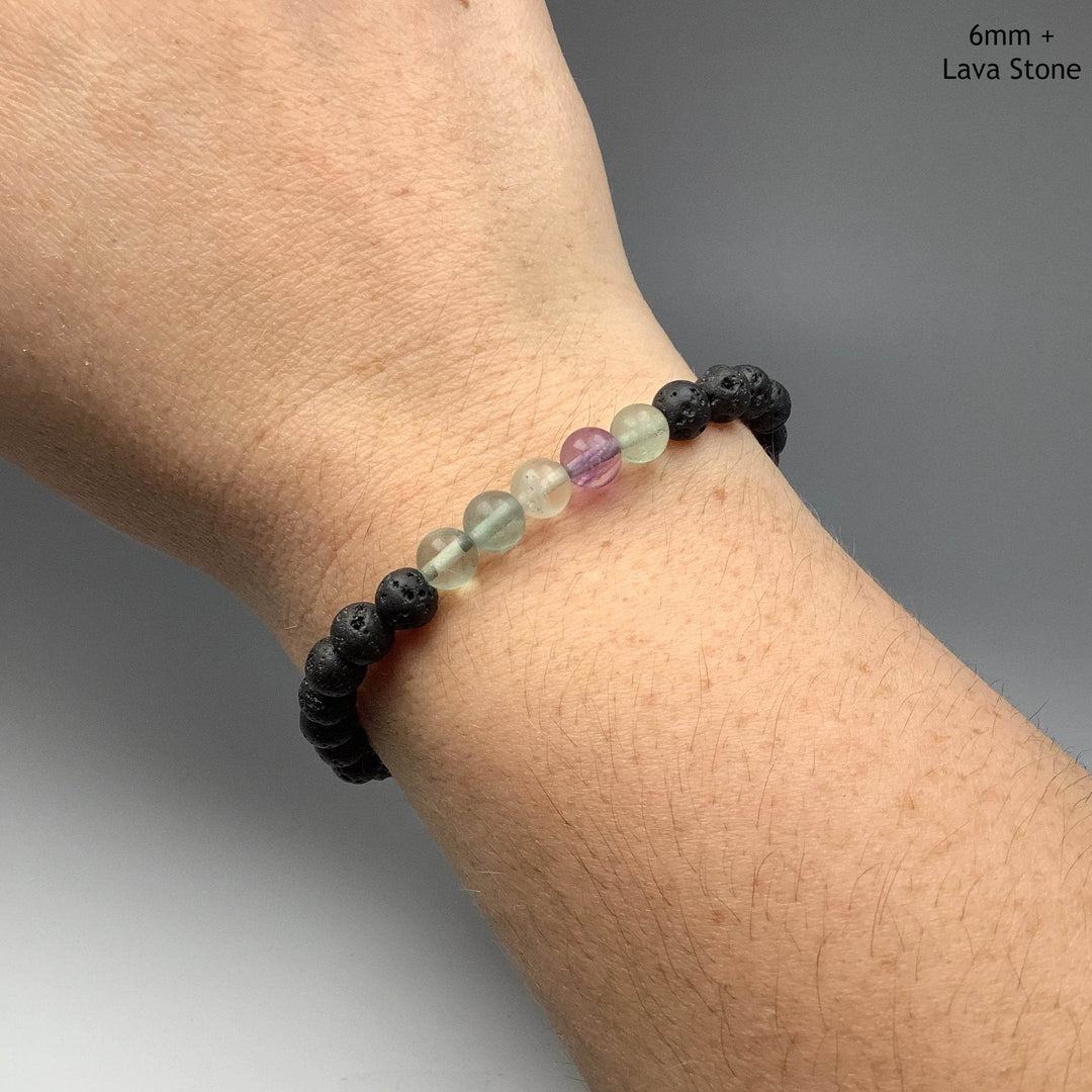 Fluorite Beaded Bracelet-Rocks and Gems Canada