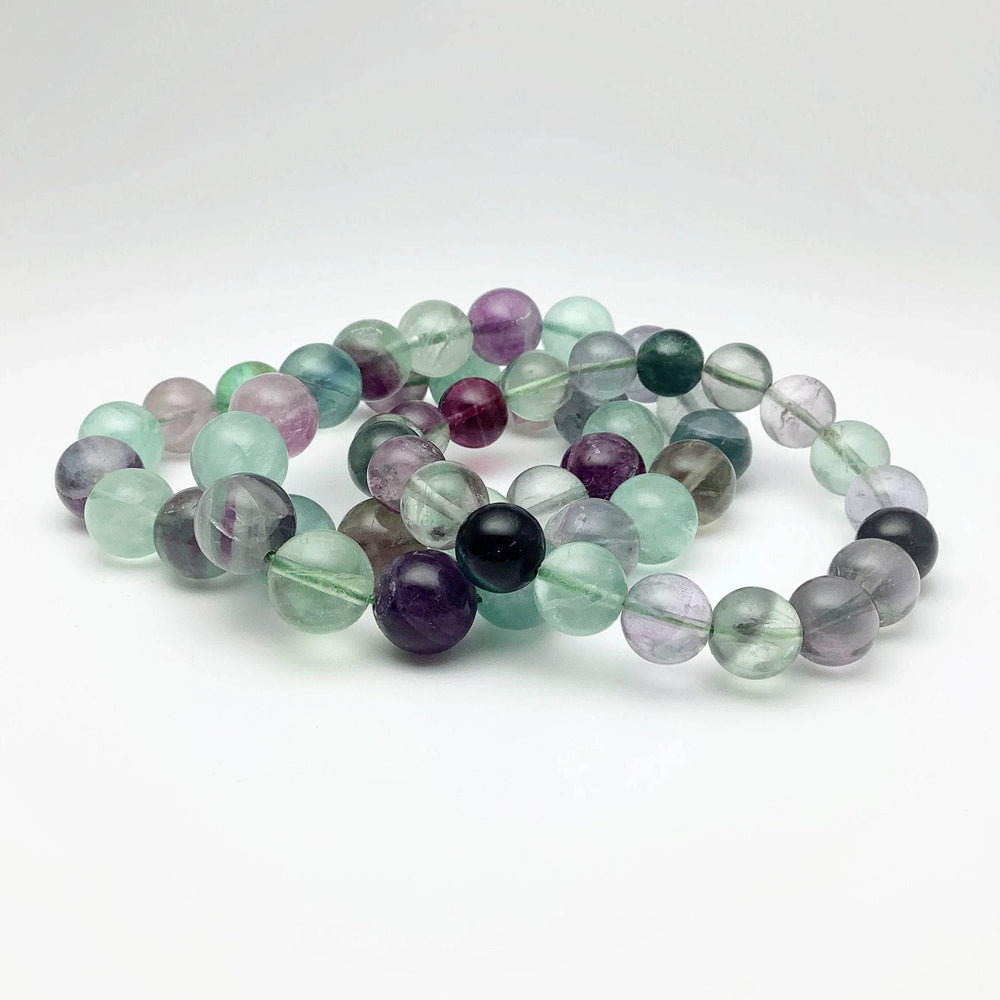 Fluorite Beaded Bracelet-Rocks and Gems Canada
