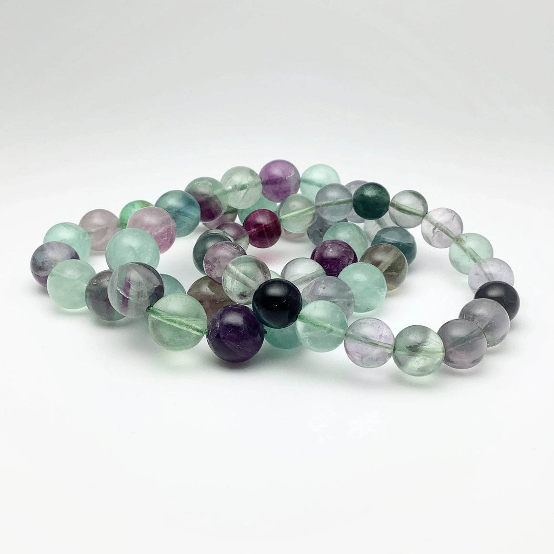 Fluorite Beaded Bracelet-Rocks and Gems Canada