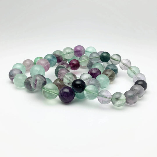 Fluorite Beaded Bracelet-Rocks and Gems Canada