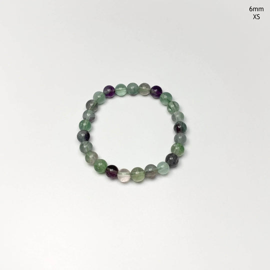 Fluorite Beaded Bracelet-Rocks and Gems Canada