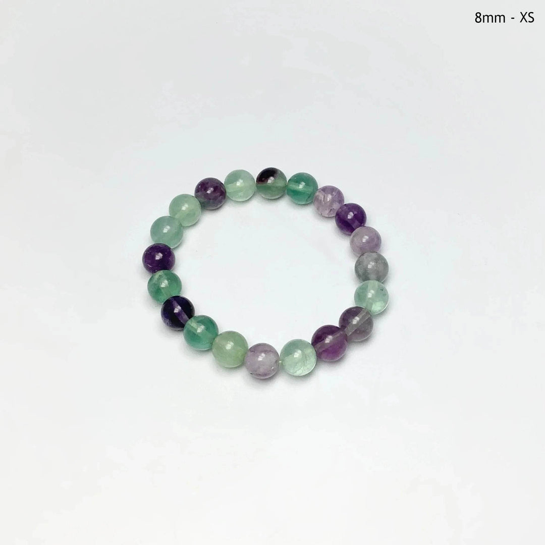 Fluorite Beaded Bracelet-Rocks and Gems Canada