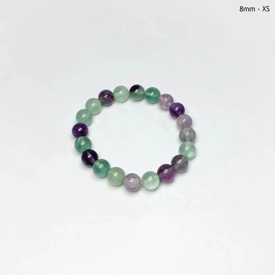 Fluorite Beaded Bracelet-Rocks and Gems Canada