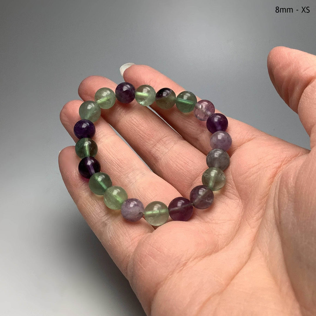 Fluorite Beaded Bracelet-Rocks and Gems Canada