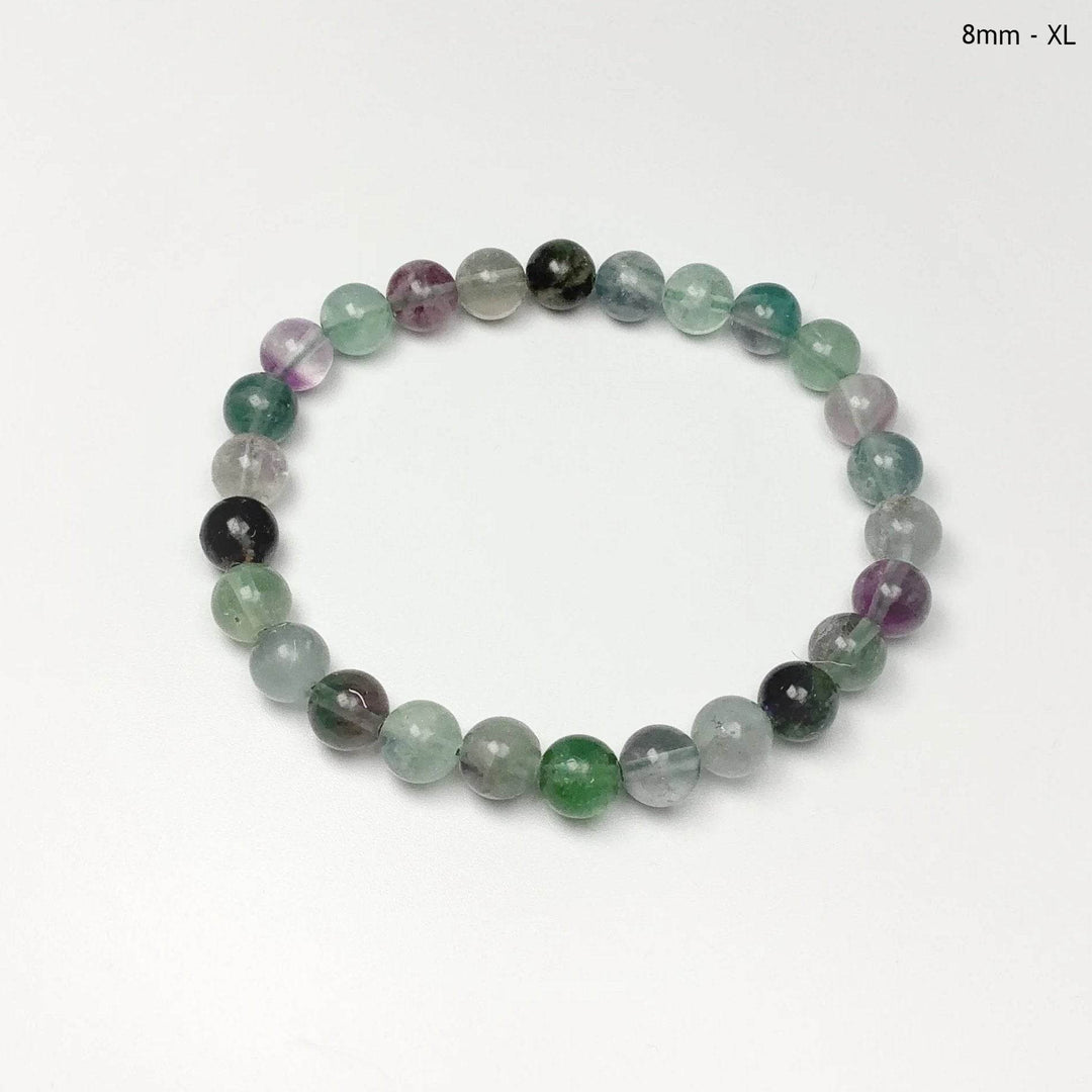 Fluorite Beaded Bracelet-Rocks and Gems Canada