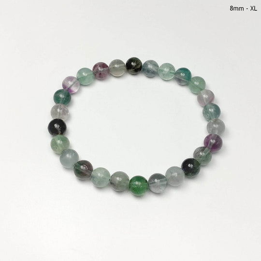 Fluorite Beaded Bracelet-Rocks and Gems Canada