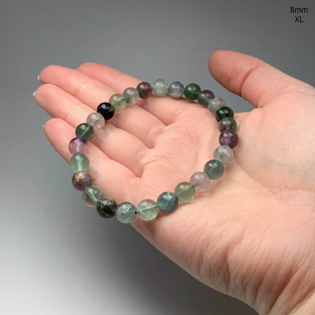 Fluorite Beaded Bracelet-Rocks and Gems Canada