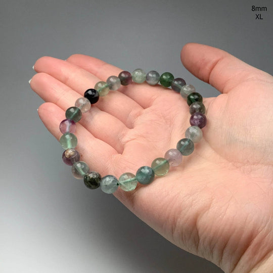 Fluorite Beaded Bracelet-Rocks and Gems Canada