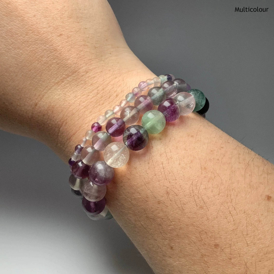 Fluorite Beaded Bracelet-Rocks and Gems Canada