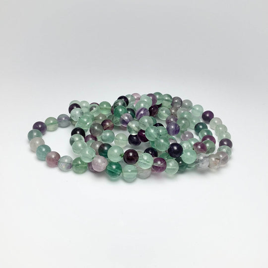 Fluorite Beaded Bracelet-Rocks and Gems Canada