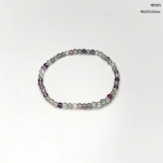 Fluorite Beaded Bracelet-Rocks and Gems Canada