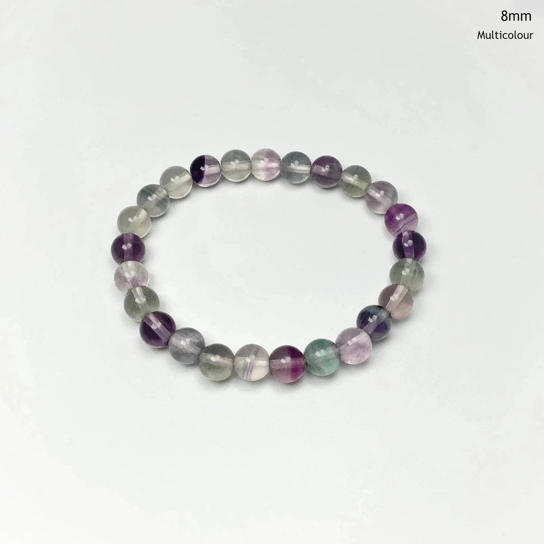 Fluorite Beaded Bracelet-Rocks and Gems Canada