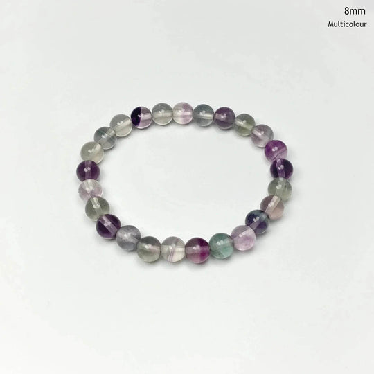 Fluorite Beaded Bracelet-Rocks and Gems Canada
