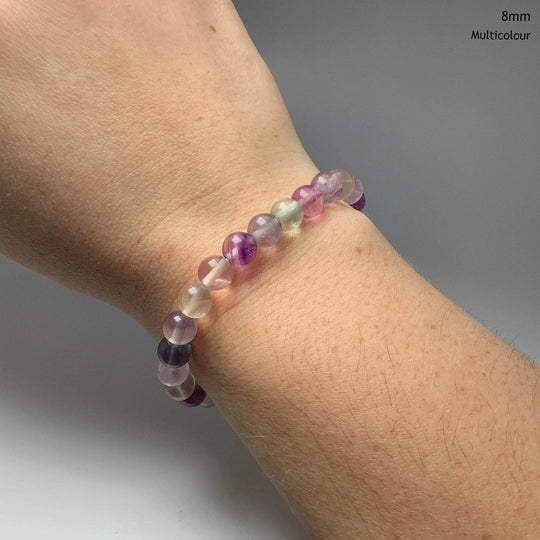Fluorite Beaded Bracelet-Rocks and Gems Canada