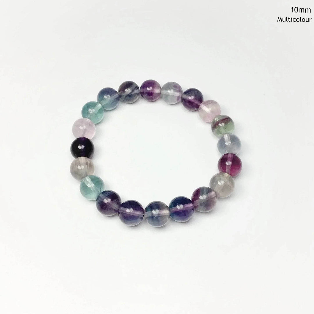 Fluorite Beaded Bracelet-Rocks and Gems Canada