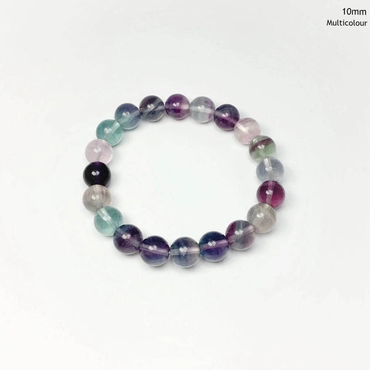 Fluorite Beaded Bracelet-Rocks and Gems Canada