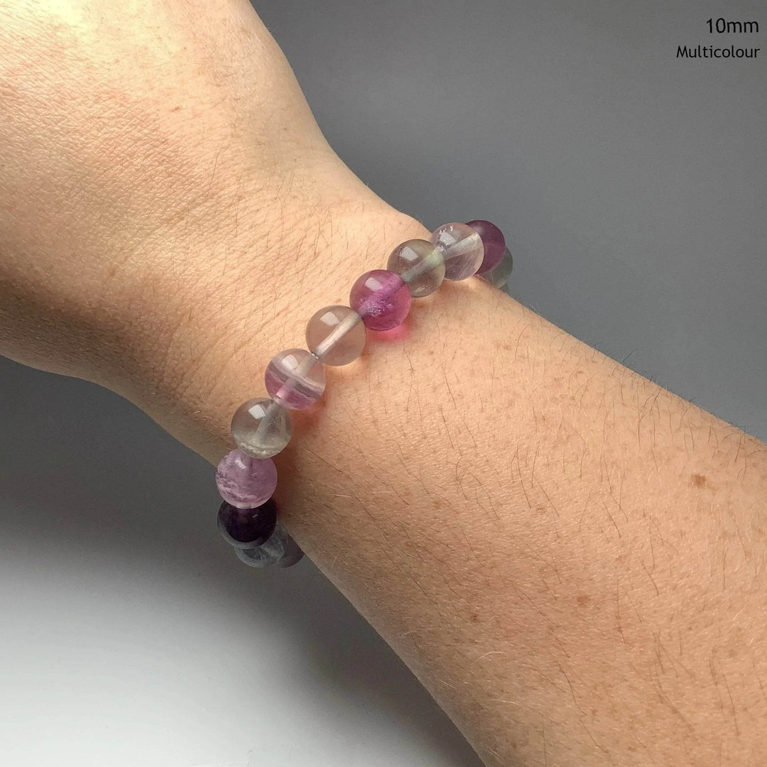 Fluorite Beaded Bracelet-Rocks and Gems Canada