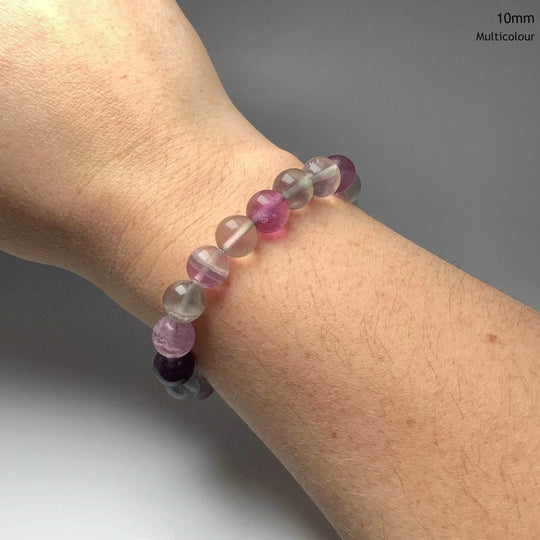 Fluorite Beaded Bracelet-Rocks and Gems Canada